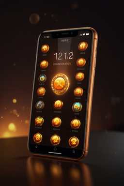 Smartphone con app casino Pistolo
